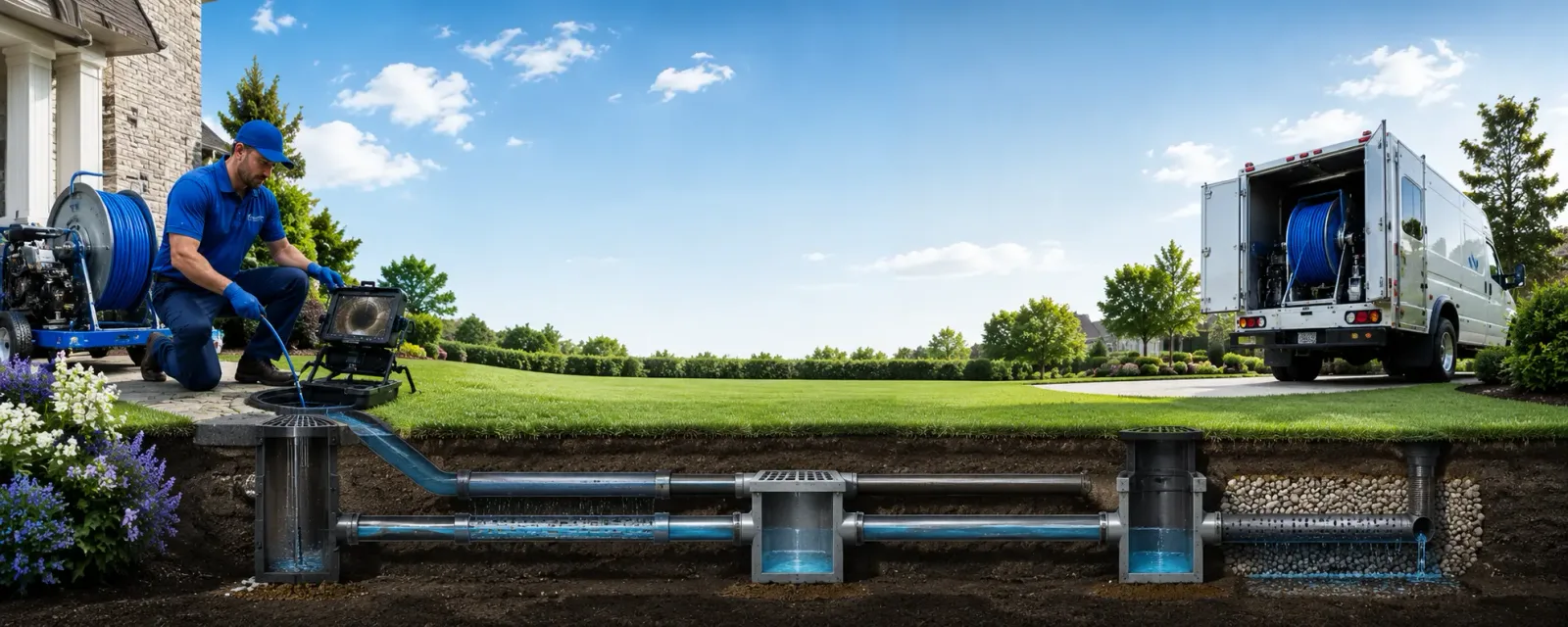 Outdoor drain cleaning information for Como, MS